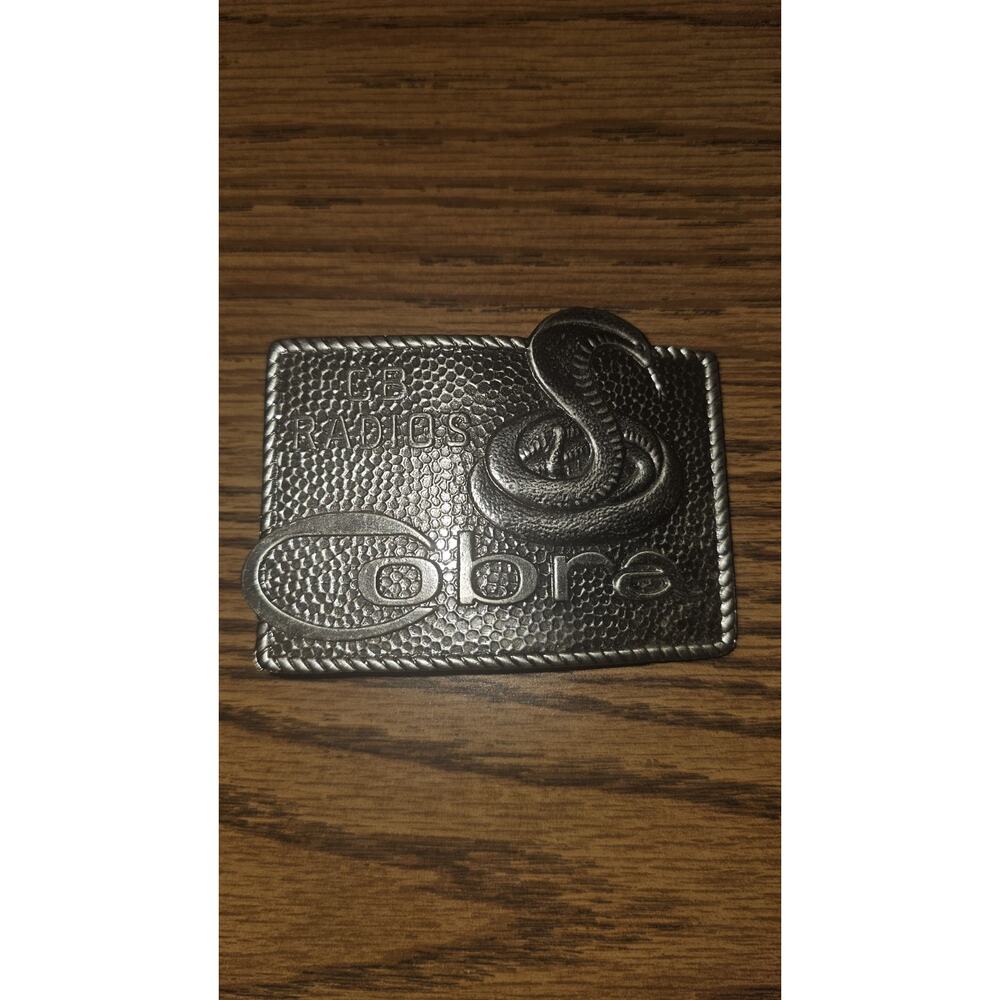 Vintage Belt Buckle Cobra CB Radio Lewis Buckles Chicago Citizens Band 70s Snake